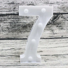 Încarcă imaginea în vizualizatorul Galerie, Cifre si litere volumetrice luminoase cu becuri