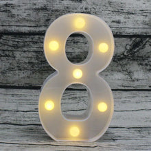 Încarcă imaginea în vizualizatorul Galerie, Cifre si litere volumetrice luminoase cu becuri