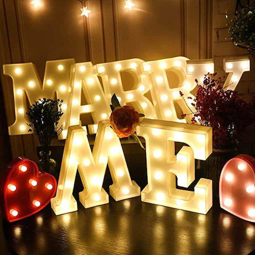 Cifre si litere volumetrice luminoase cu becuri
