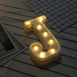 Cifre si litere volumetrice luminoase cu becuri