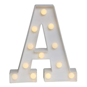 Cifre si litere volumetrice luminoase cu becuri