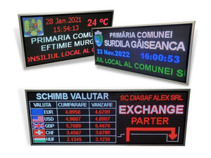 panou afisaj electronic programabil rgb, panou led